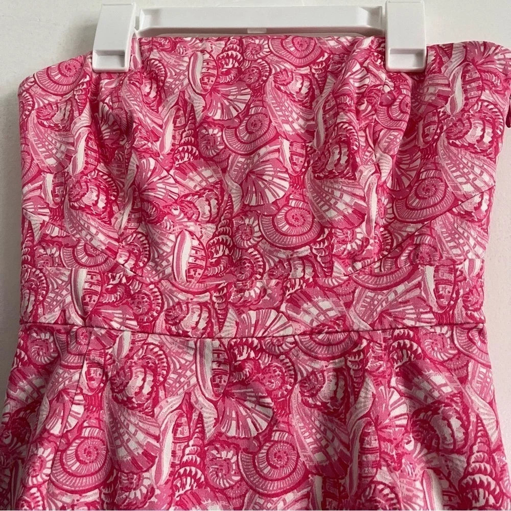 Vineyard Vines • Shells All Over Strapless Pink Dress